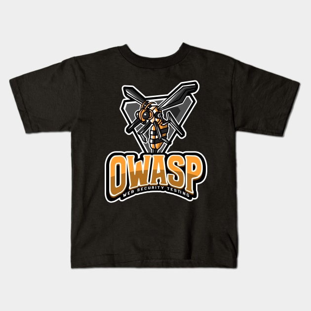 Cyber Security - Hacker - OWASP - Web Security Testing Kids T-Shirt by Cyber Club Tees